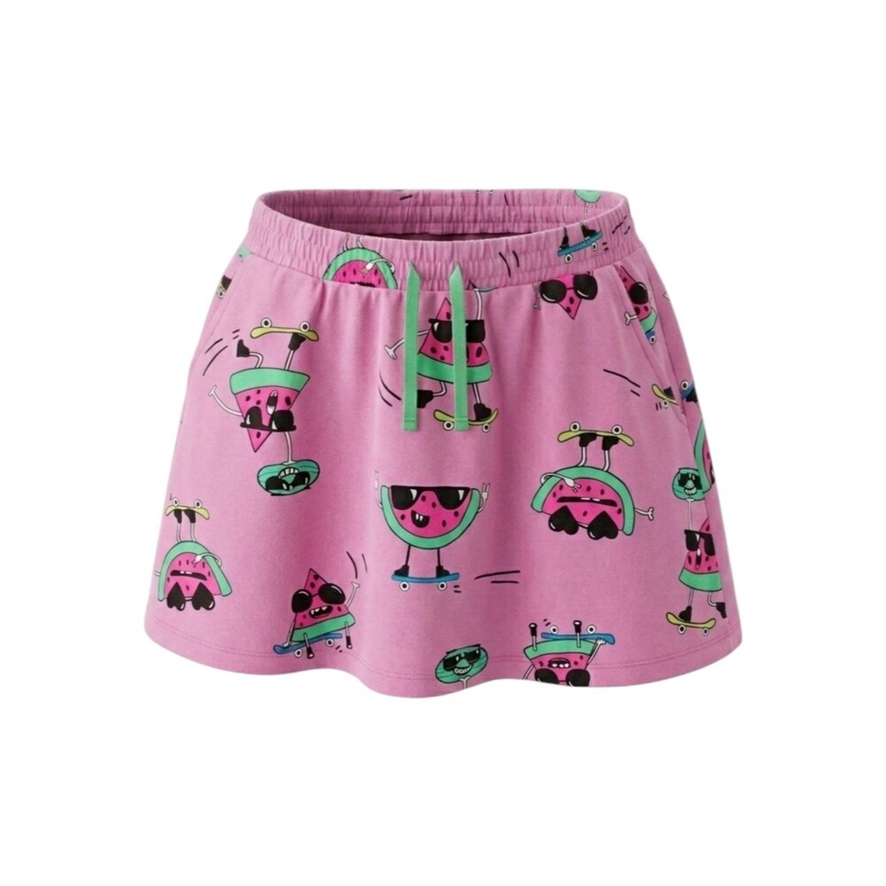 Spotted Zebra Kids Pink Watermelon Shorts Skorts Cotton Girls Size 8 Medium